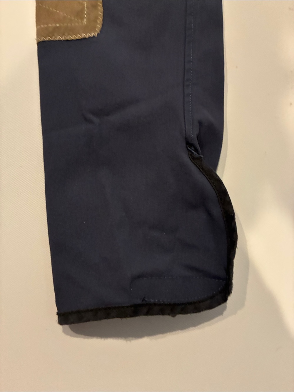 The Tailored Sportsman Riding Breeches Size 14 Navy Knee Patch Equestrian - Picture 10 of 15